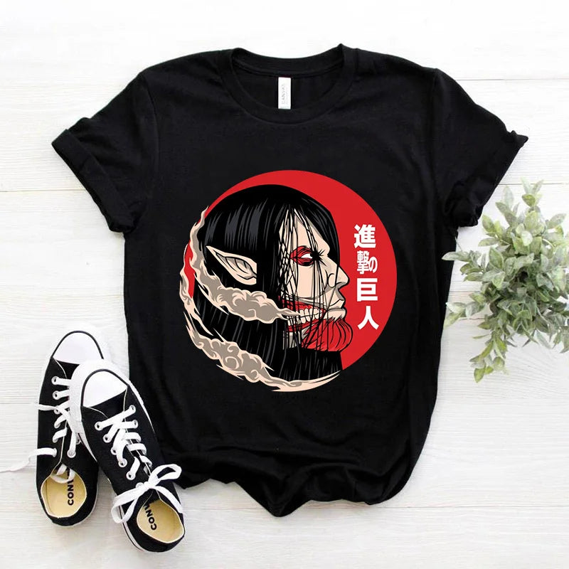 Japanese Anime T-shirt Men Attack on Titan