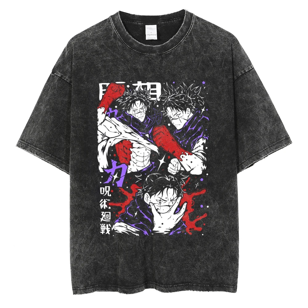 Anime jujutsu  Streetwear Vintage T-Shirt