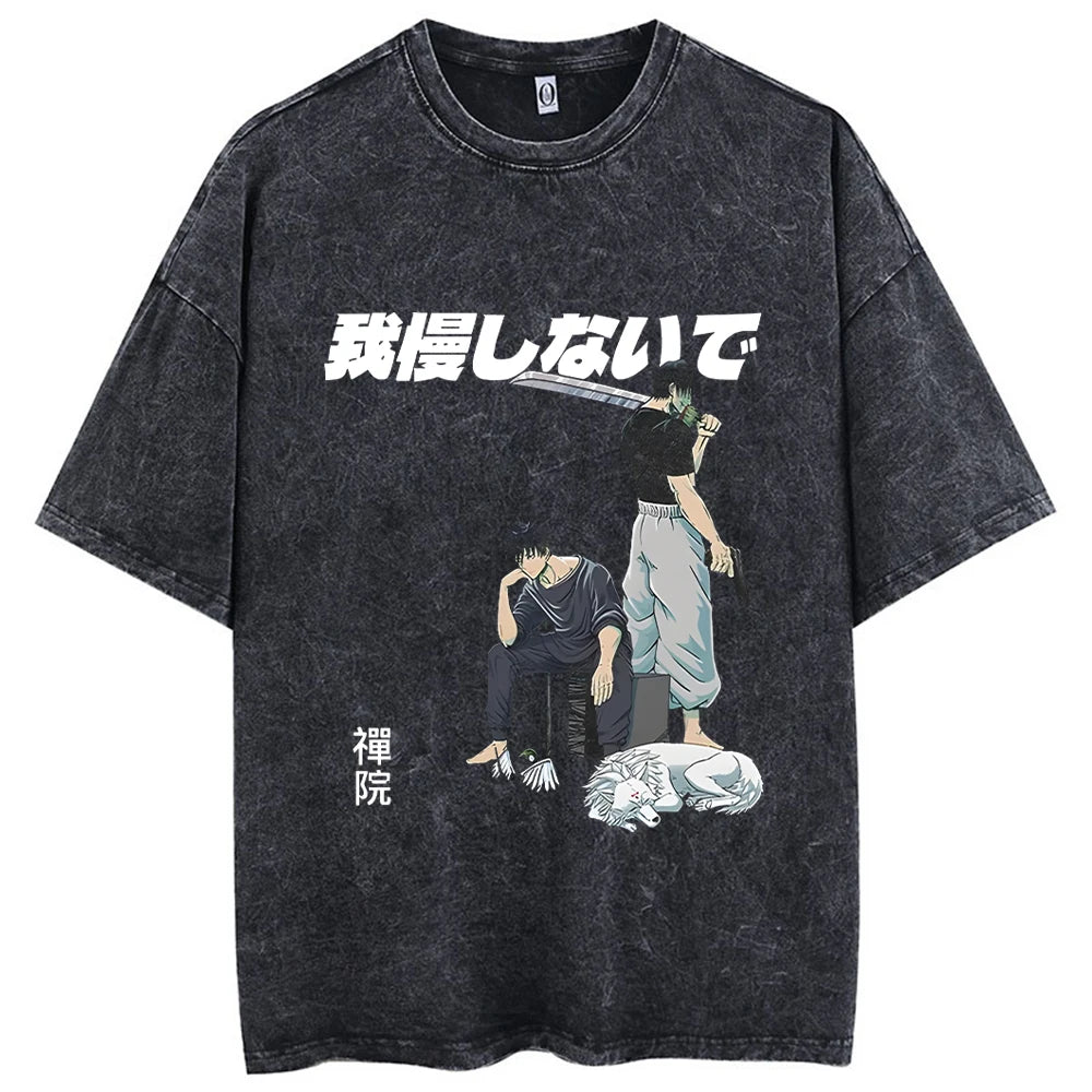 Fushiguro Toji printed cotton t-shirt