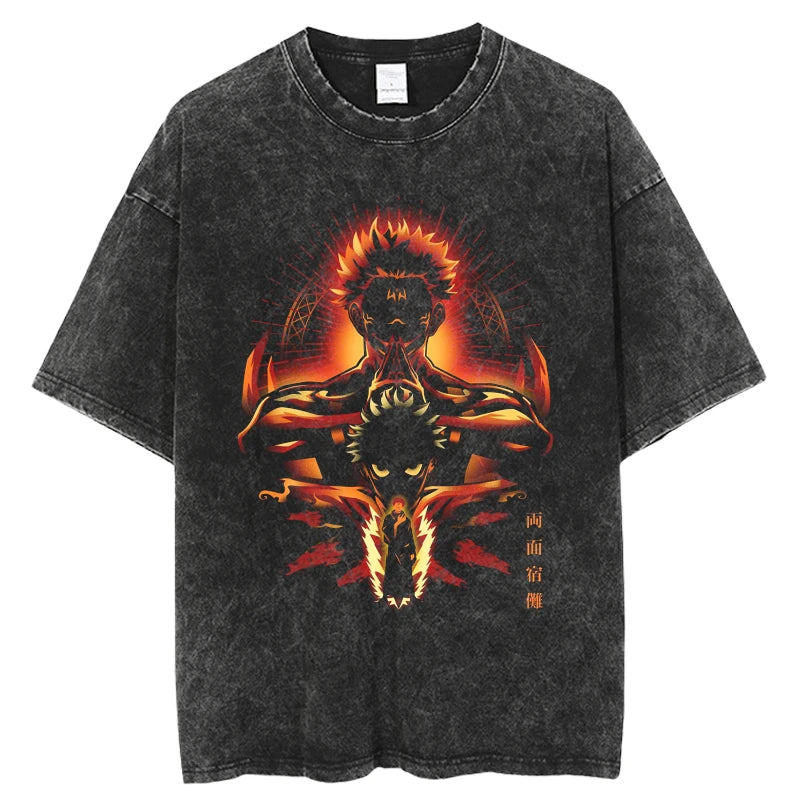 Anime jujutsu  Streetwear Vintage T-Shirt