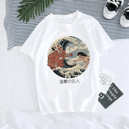 Japanese Anime T-shirt Men Attack on Titan