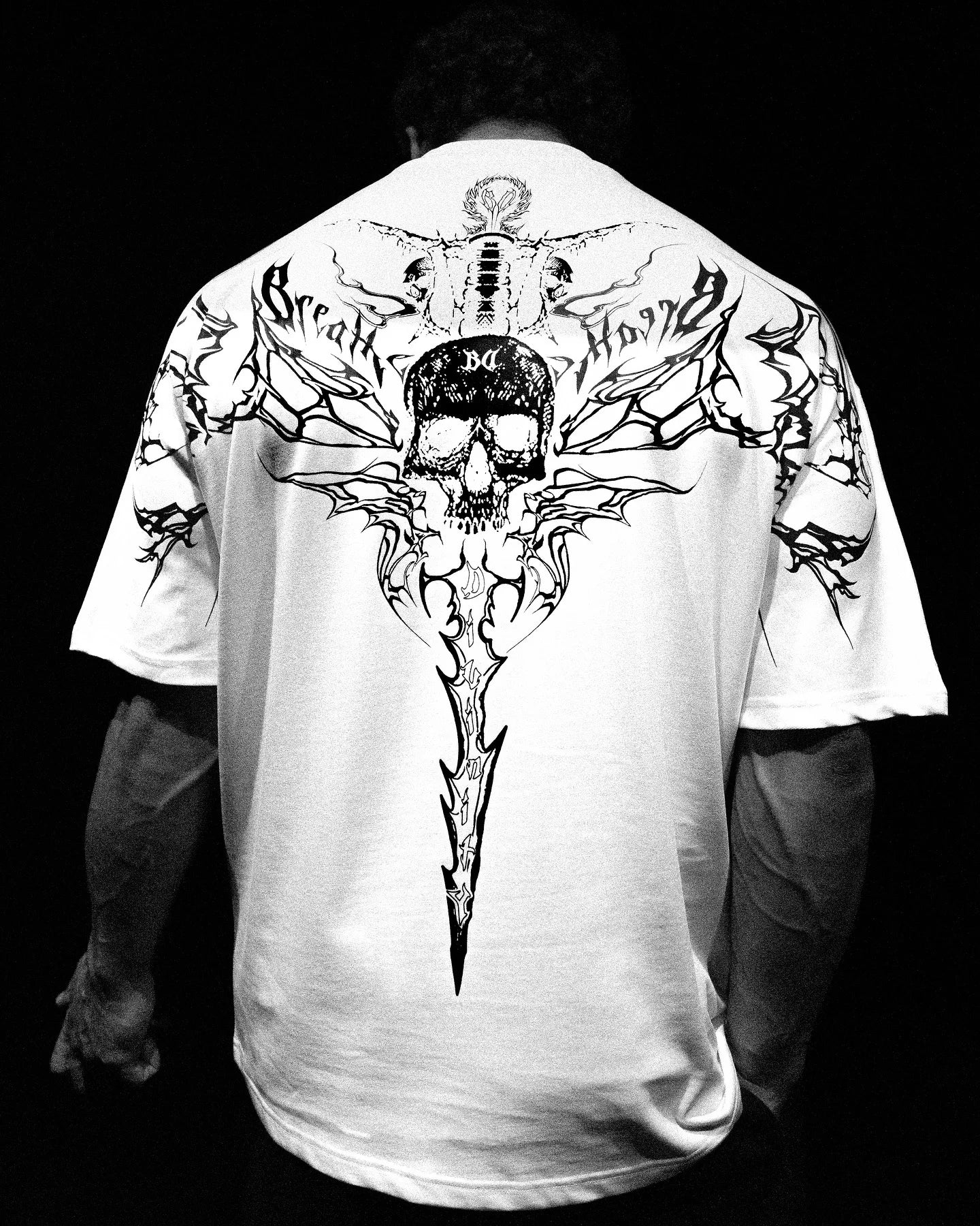 Y2K Gothic Skull Oversized T-Shirt