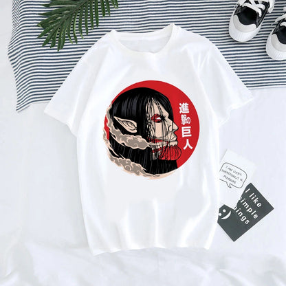 Japanese Anime T-shirt Men Attack on Titan