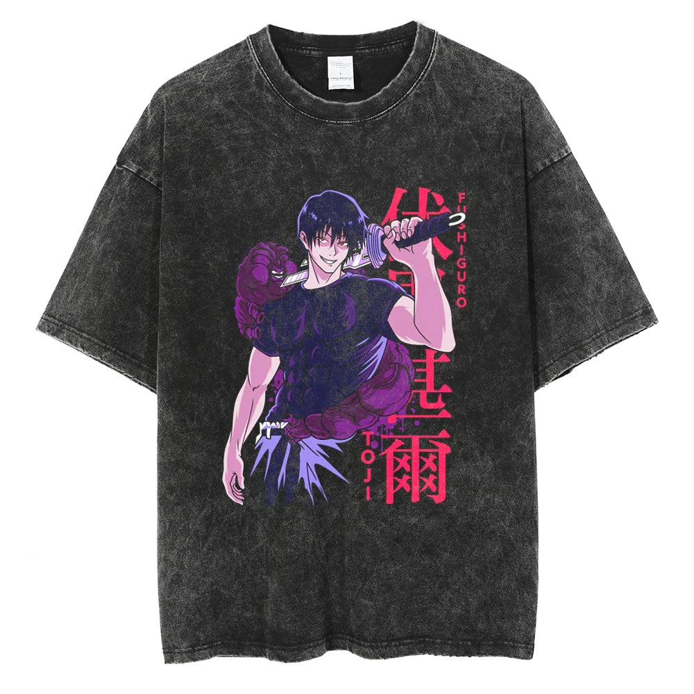 Anime jujutsu  Streetwear Vintage T-Shirt