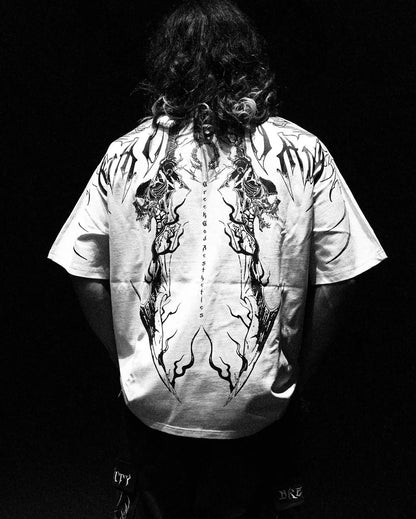 Y2K Gothic Skull Oversized T-Shirt