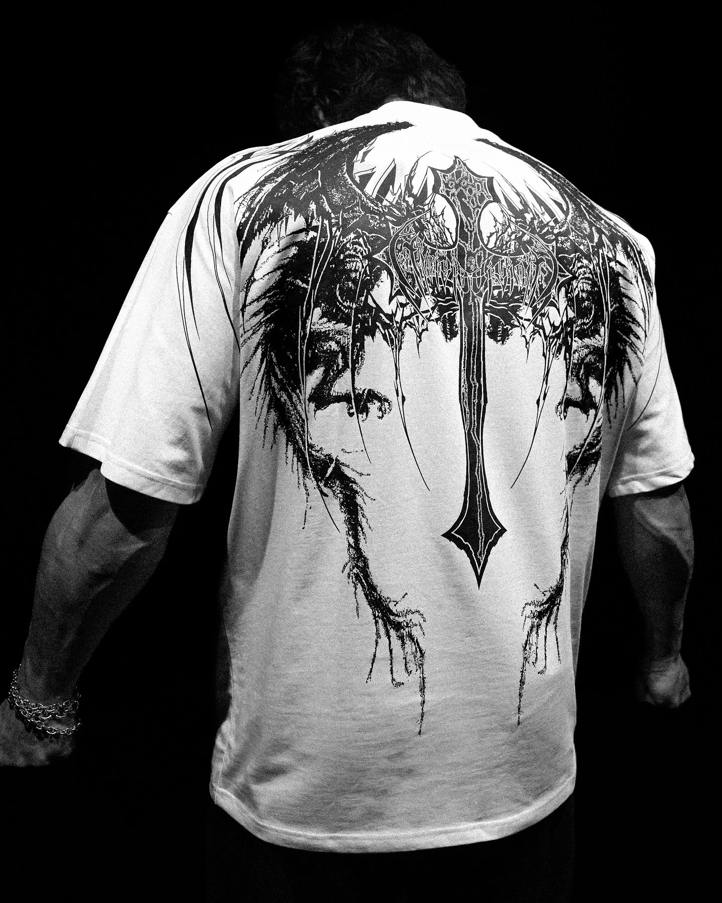 Y2K Gothic Skull Oversized T-Shirt