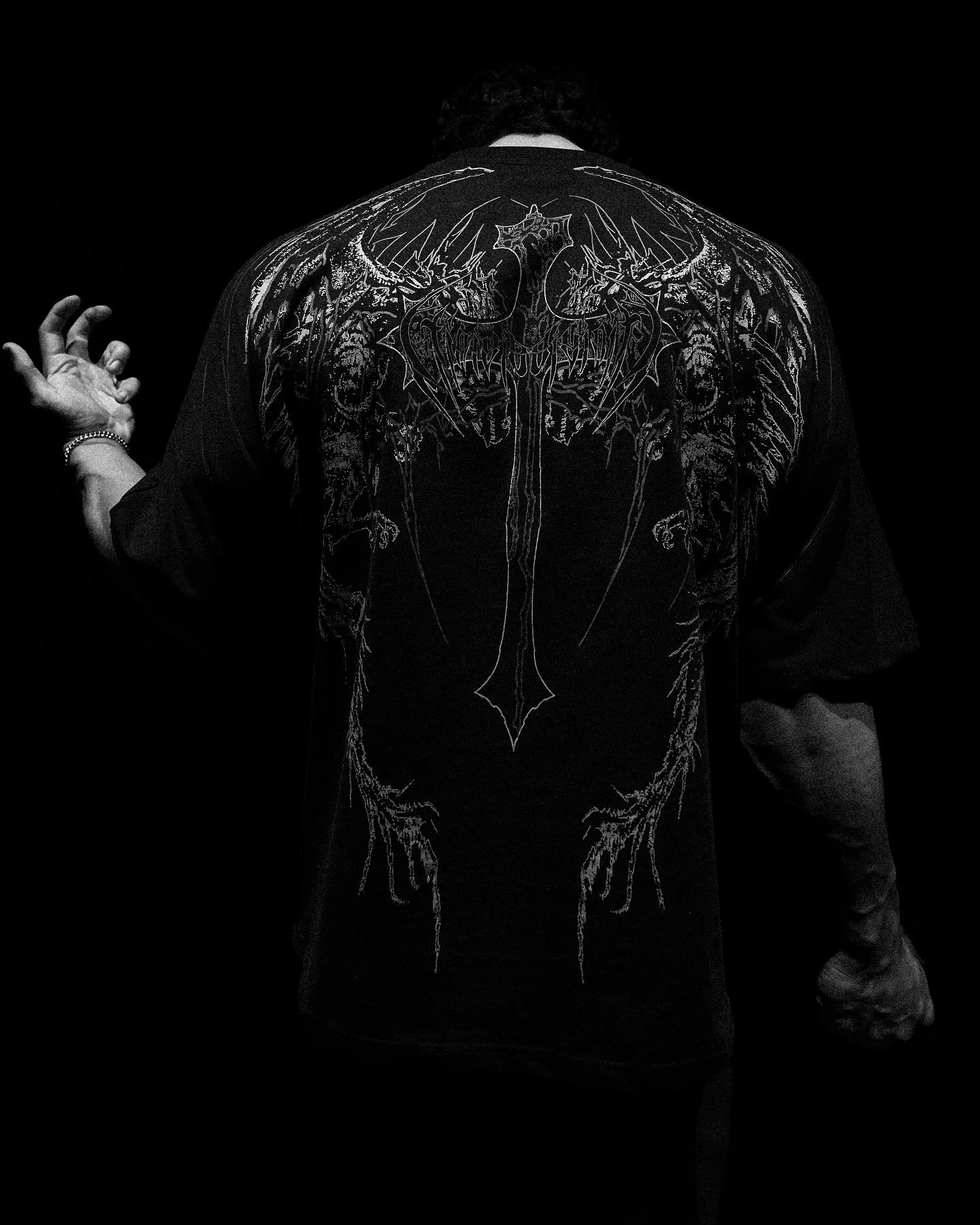 Y2K Gothic Skull Oversized T-Shirt