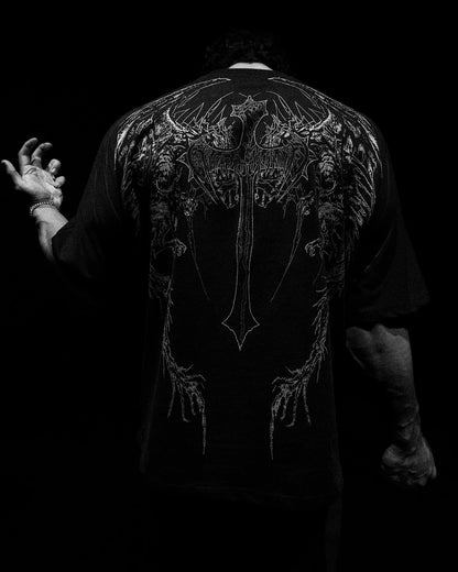 Y2K Gothic Skull Oversized T-Shirt