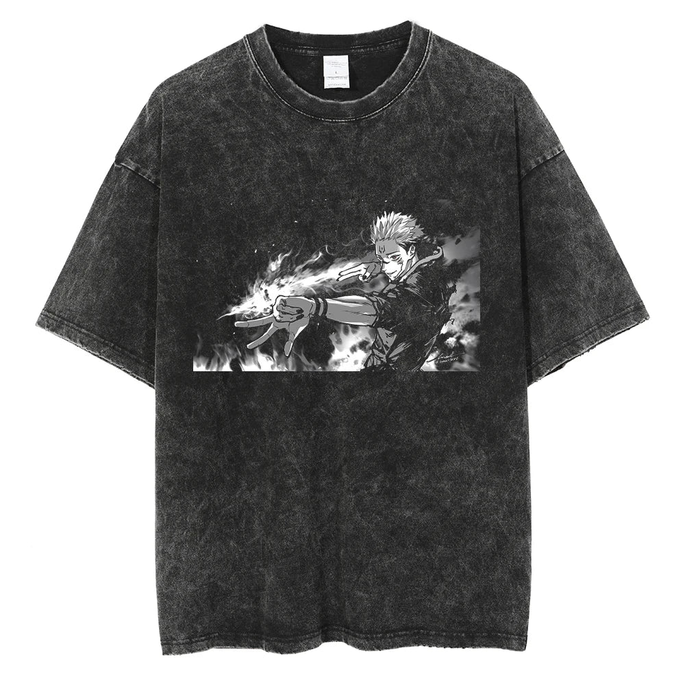 jujutsu Anime Streetwear Oversized T-Shirt
