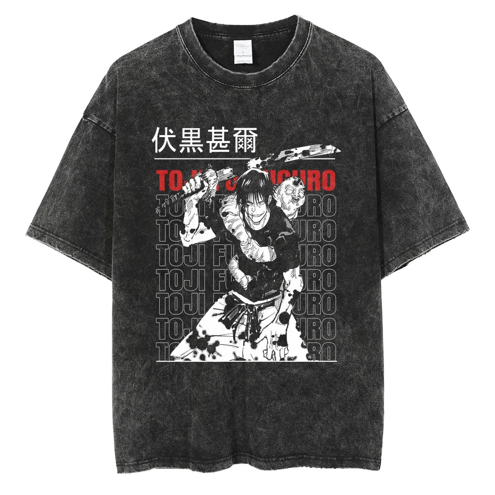 jujutsu Anime Streetwear Oversized T-Shirt