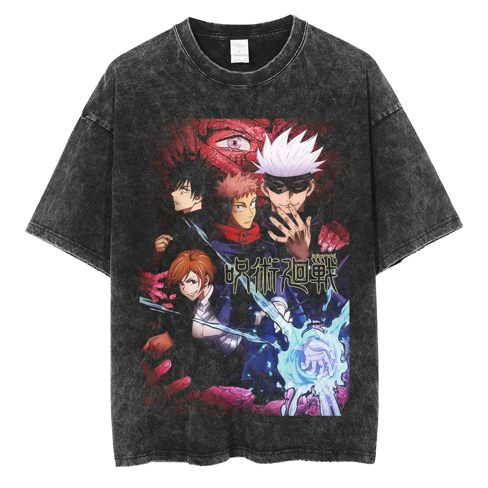 Anime jujutsu  Streetwear Vintage T-Shirt