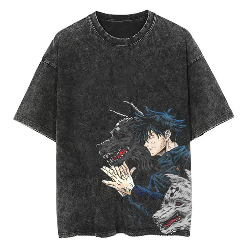 Anime jujutsu  Streetwear Vintage T-Shirt