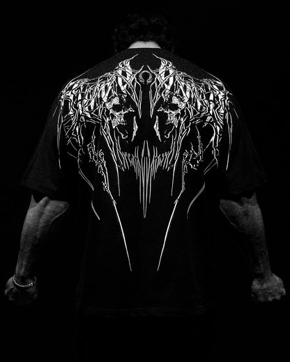 Y2K Gothic Skull Oversized T-Shirt