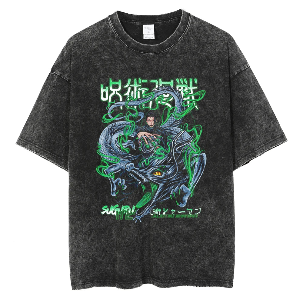Anime jujutsu  Streetwear Vintage T-Shirt