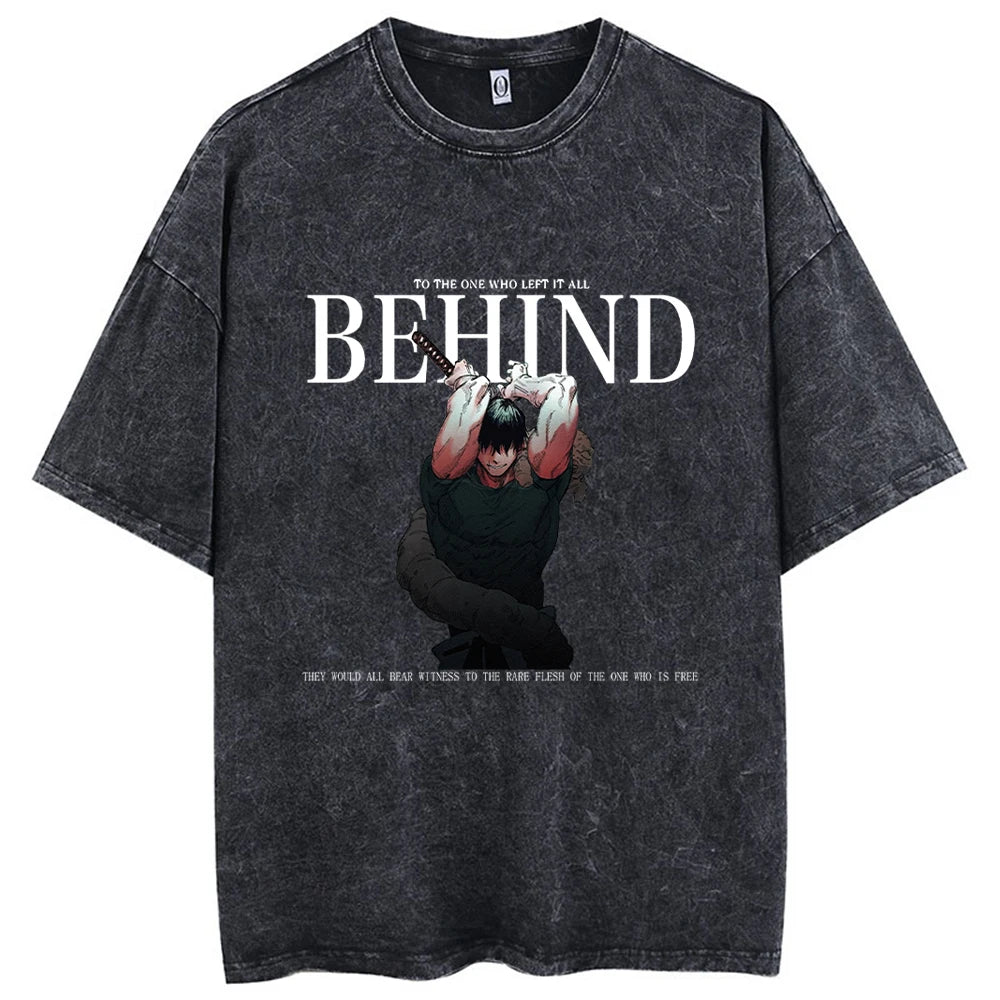 Fushiguro Toji printed cotton t-shirt