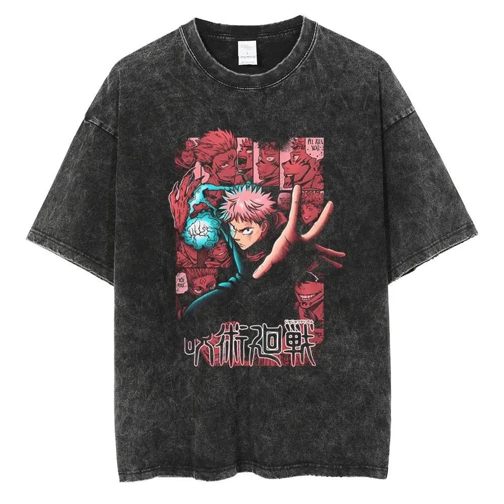 Anime jujutsu  Streetwear Vintage T-Shirt