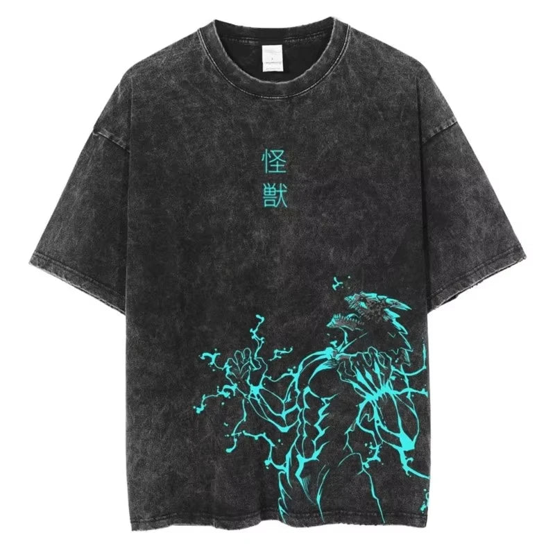 Kaiju Anime Streetwear Oversized T-Shirt