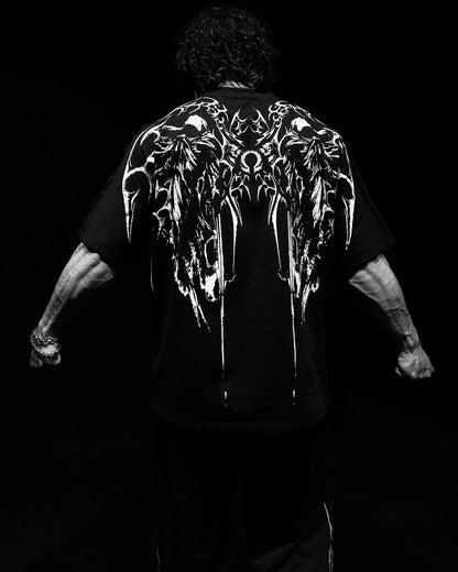 Y2K Gothic Skull Oversized T-Shirt